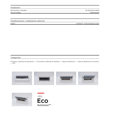 ตู้คอนซูมเมอร์ใส่เบรกเกอร์ 16 ช่อง ABB PSC116 Consumer Unit IEC IP40 Plastic Box & Cover_8